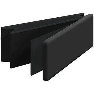 vidaXL Sitzbank mit Stauraum Faltbar Schwarz PVC