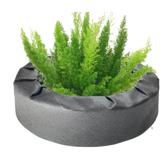 DAWCBVJQ 33cm Schwimminsel Teich Rund Treibende Pflanzinsel Schwimmende Blumeninsel Schwimmender Pflanzkorb Teich Stoff Schwimmend Wassergartenpond Pflanzer Aquatische Blumeninsel Zur Gartendekoration