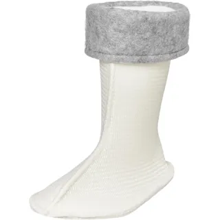 Playshoes Fleece-stiefel-socke Unisex Kinder Stiefelsocken, Weiß, 25 EU