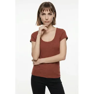 Vero Moda VMCHLOE CS SHORT U-NECK NOOS Braun M