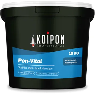 KOIPON Pon-Vital 10 kg, Die 100% biologische Alternative zum Fadenalgenvernichter gegen Algenwachstum und Fadenalgen im Gartenteich