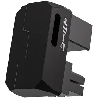 EZDIY-FAB Shield Series 8-Pin PCIe GPU Power Adapter,180-Grad U-Turn Abgewinkelter Anschluss,Aluminium Design für Grafikkarten-Standard Typ,Schwarz-1 Pack