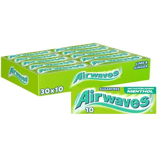 Airwaves Lime & Ginger Kaugummis 30x 10 Dragees