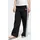 3-Streifen Fleecehose weit geschnitten black