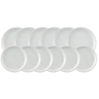 Thomas Porzellan Teller-Set Trend weiss Tellerset 12tlg, Porzellan weiß