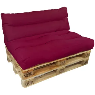 nyvi Palettenkissen 120 x 80 x 40 cm beere 2-tlg.