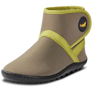 Leguano Leguanito Thermo - warm gefütterter wetterfester Kinder Winter- Barfußschuh braun 34 EU