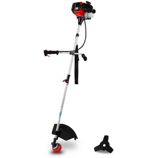 Eberth Motorsense Freischneider Rasentrimmer Multitool 2in1 Benzin, 3PS, 52ccm Hubraum, 2-Takt, Tragegurt Inklusive