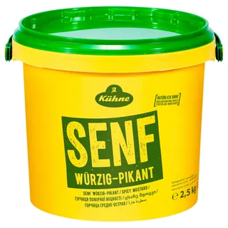 Kühne würzig pikanter Senf 2,5 kg, 1 St.