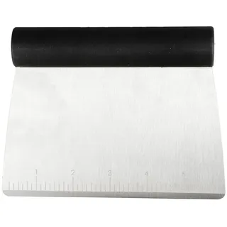 KitchenAid Schaber, Edelstahlschaber für Teig schaben, kratzen und schneiden, Spülmaschinenfest - Schwarz