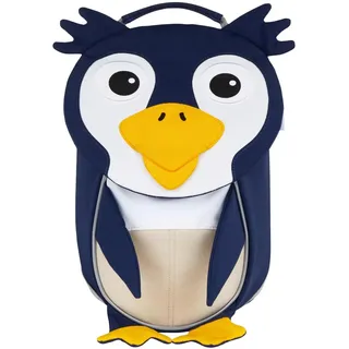 Kindergarten-Rucksack für 1-3 Jährige Ergonomisch Reflektierend Ziehzunge mit Namensschild Pinguin - Braun