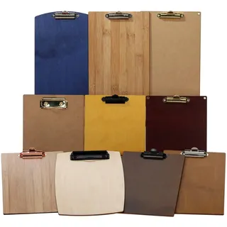 Bütic Holz Klemmbrett Restposten Roulette für DIN A3 A4 A5 A6 aus 3mm Birkensperrholz und mit widerstandsfähigem Klarlack versiegelt