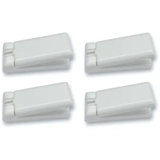 Plissee Universal Spannschuh, 4 Stück, zum Anschrauben, verwendbar für alle verspannten Plissees