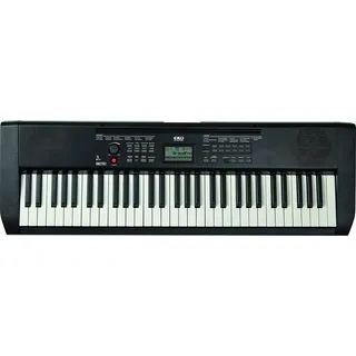 EKO KEYBOARDS - OKEY61 61 TASTI, Arranger-Keyboard mit 61 Tasten, 5 Oktaven, 100 Stile, 129 Klänge, Ideal für das Studio, Kompakt und Leicht, Farbe: Schwarz