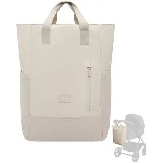 Johnny Urban Wickelrucksack & Wickeltasche für Kinderwagen Beige - Blair - Kinderwagentasche mit vielen Fächern & Flaschenhalter - 16 Liter Volumen - Wasserabweisend - S