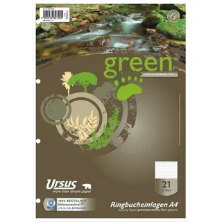 Ursus Staufen Ringbucheinlage Green A4, 70g, liniert 50Bl
