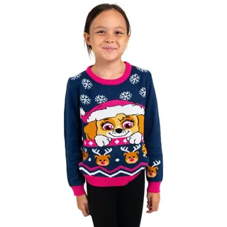 Paw Patrol Winterpullover Skye Winter Strick Pullover Ugly in blau | 98-104