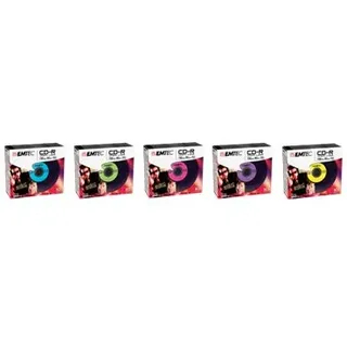 Emtec Vinyl Look - 10 x CD-R 700MB 10Stück(e) CD-Rohling CD-Rohlinge (CD-R, 700 MB, 80 min, 52x