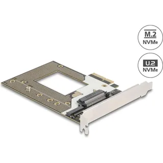 DeLock PCI Express 4.0 x4 Karte zu 1 x NVMe M.2 Key M 110 mm oder U.2