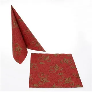 Deko AS Papierserviette Serviette "Arabesque" - 40 x 40 cm - bordeaux - 33401
