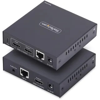 Startech HDMI KVM Extender Over IP-Netzwerk, 4K 60Hz, Treiberlos, HDMI und USB über Ethernet/CAT6, AVoIP, Tx/Rx Kit