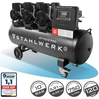 STAHLWERK Kompressor 10 bar 120 L 4,35 kW 750 l/min