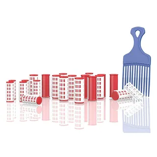 Thermo Lockenwickler inkl. Volumen Kamm (41-teilig) - mikrowellengeeignet