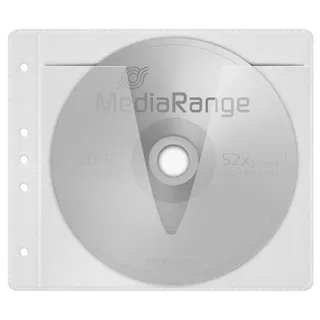 MediaRange CD-/DVD-Hüllen abheftbar weiß,
