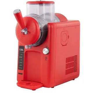Unold 48953 Slush- und Softeismaschine Sofie Rot mit Kompressor ca. 2 L 5 Programme für Slushies, Softeis Frozen Cocktails, Milchshakes in 30 min - Rot