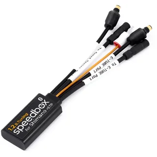 Speedbox 1.2 B.Tuning mit Bluetooth + E-Tube Port (Di2 & Satellite), kompatibel mit Shimano E8000, E7000, E6100, E5000, E-Bike Tuning-Chip & SpeedBox App