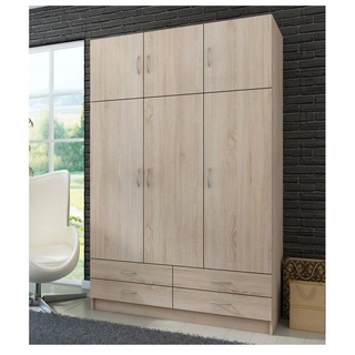 Küchen-Preisbombe Kuechen-preisbombe Kleiderschrank Drehtürenschrank Wäscheschrank Schrank Schlafzimmer Sonoma Eiche