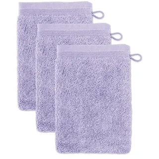 Waschhandschuh 15 x 20 cm lilac 3 St.