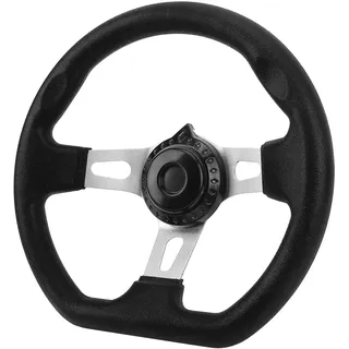 Kart Lenkrad, 270mm 3 Speichen Go Kart Lenkrad aus Metall und PU Schaum für Motoren ATV Quad Buggy