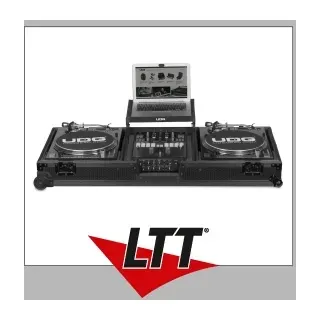 UDG Ultimate Flight Case Set Multi Format Turntable Battle & 10"/12" Mixer Plus (Laptop-Ablage