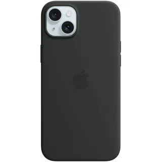 Apple Silikon Case mit MagSafe für iPhone 15 Plus schwarz