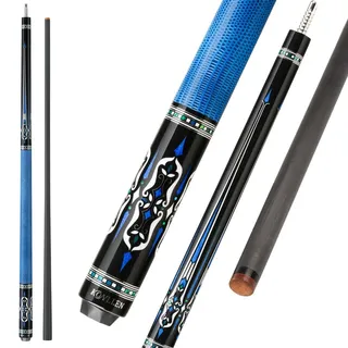 KONLLEN Karbonfaser-Pool-Queue, 147,3 cm, professionelle Poolsticks für Erwachsene, Vollcarbon-Technologie, niedrige Ablenkung, Billardqueues mit 12,5 mm Spitze (einfach zu kontrollieren, Pro Taper,