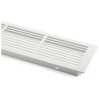 SOTech Lüftungsgitter Schlitzlochung Aluminium 500 x 86 mm Weiß Lackiert