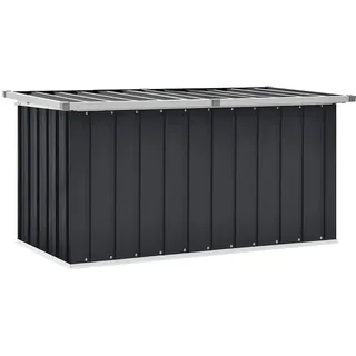 vidaXL Gartenbox 129 x 67 x 65 cm Anthrazit