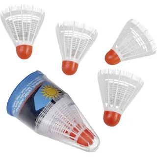 Happy People HappyPeople Federbälle 4 Stück, weiß