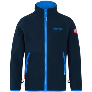 TROLLKIDS Storfjord Fleecejacke Navy/Blue 104