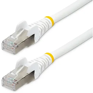 Startech StarTech.com 7 m CAT6a Kabel - LSZH-Raucharm, Halogenfrei - 10 Gigabit RJ45 LAN Kabel - SFTP Patchkabel - Weiß - CAT6a Verlegekabel - Abgeschirmtes Netzwerkkabel/Ethernet Kabel (NLWH-7M-CAT6A-PATCH)