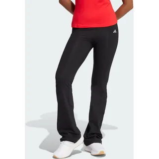 adidas Essentials Small Logo Flared Leggings Black / White 2XS