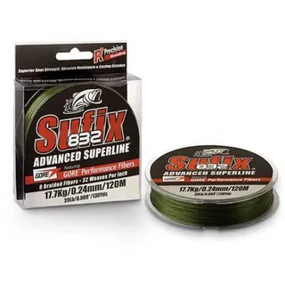 SUFIX 832 Advanced Superline Geflochtene Schnur 250 M - Green - 0.480 mm
