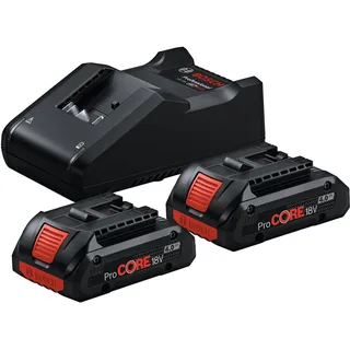 Bosch Professional Starterset ProCore 18 V Li-Ion 2 x 4,0 Ah 1600A01BA3