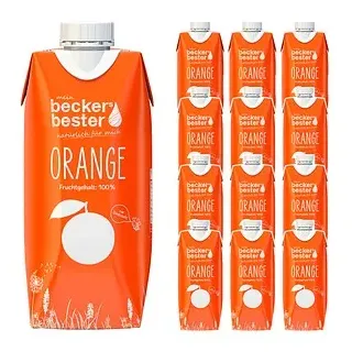 beckers bester ORANGE Direktsaft 12x 0,33 l