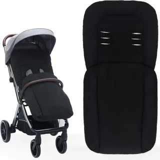Fillikid Fußsack Sommerfußsack 90 x 40cm für Buggy Kinderwagen Jogger Schwarz - Schwarz
