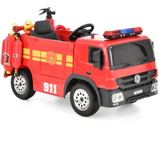 Hecht Kinder Elektro Feuerwehrauto 51818 blau-rot (51818)