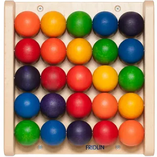FRIDLIN® Kugelrollbrett – Montessori-inspiriertes Spielzeug aus Holz – Fördert Hand-Auge-Koordination & Kreativität – Handgefertigt in Deutschland – Für Kinder ab 1.5 Jahren
