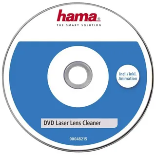 Hama Reinigungs-CD DVD Reinigungsdisc Deluxe Lens Cleaner Animation, für Laufwerk Laser Linsen Linse Reinigungs-CD DVD Blu-Ray Player PC