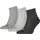 Quarter 3er Pack anthrazit/light melange grey/medium melange grey 35-38